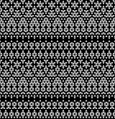 Tribal monochromic lace