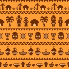 African Tribal Pattern Ethnic ornament N13