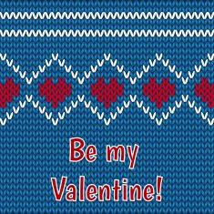card - congratulations on Valentine's Day a black background