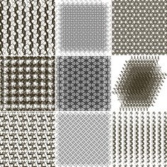 Set of 9 abstract vintage geometric wallpaper N7