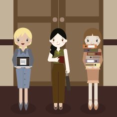 Woman working style icon great for any use Vector EPS10