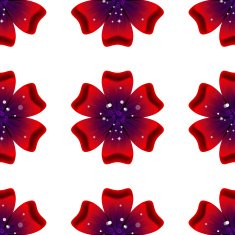 Beautiful rad flower Seamless floral pattern N2