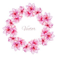 Nice watercolor floral wreath