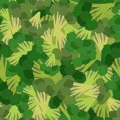 Broccoli pattern Seamless background with green broccoli Vecto