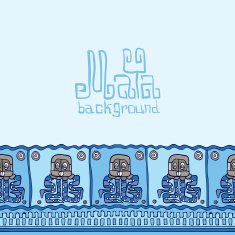 Hand drawn Background in South American Indian Style with Mayan N7