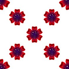 Beautiful rad flower Seamless floral pattern N5
