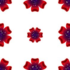 Beautiful rad flower Seamless floral pattern N7