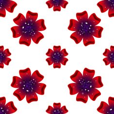 Beautiful rad flower Seamless floral pattern N8