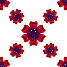 Beautiful rad flower Seamless floral pattern N10