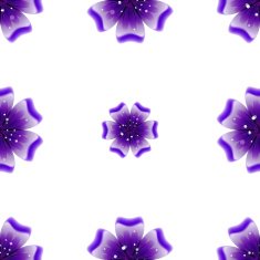Beautiful violet flower Seamless floral pattern N10