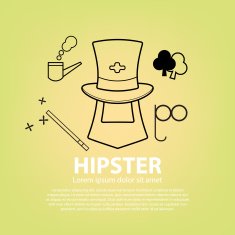 hipster concept abstract vector background