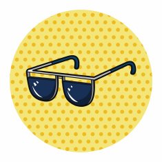 sun glasses theme elements N3