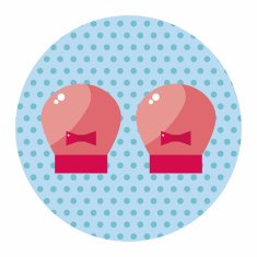 Baby gloves theme elements N13