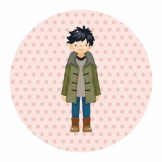 boy man cartoon theme elements N129