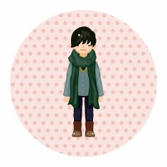 boy man cartoon theme elements N132