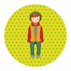 boy man cartoon theme elements N134