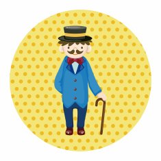 boy man cartoon theme elements N138