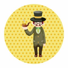 boy man cartoon theme elements N141