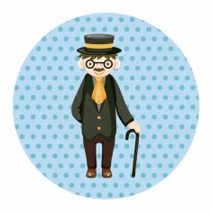boy man cartoon theme elements N142