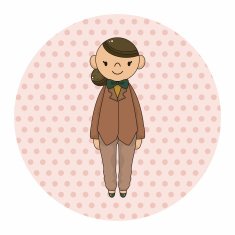 lady girl cartoon theme elements vector eps N52