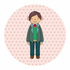 boy man cartoon theme elements vector eps N29