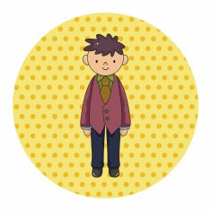 boy man cartoon theme elements vector eps N33