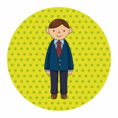 boy man cartoon theme elements vector eps N35