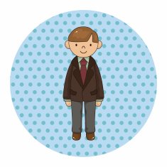boy man cartoon theme elements vector eps N36