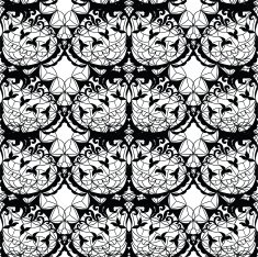 Lace vector fabric seamless pattern N11