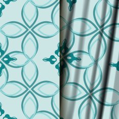 Seamless geometric floral pattern N9