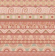 Vector seamless pattern with ethnic elements N5