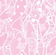 Lace seamless pattern with flowers N36