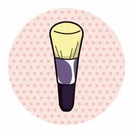 makeup brush theme elements vector eps N5