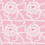 Lace seamless pattern with flowers N40
