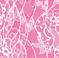Lace seamless pattern with flowers N41