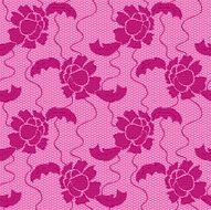 Lace seamless pattern with flowers N42