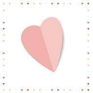 Valentine card with heart