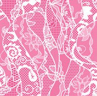 Lace seamless pattern with flowers N43