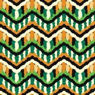 Green and Orange Hippie Pattern