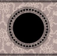 Elegant doily on lace background