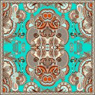 Traditional ornamental floral paisley bandanna N557
