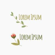 Flowers with the inscription