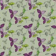 Flowers seamless pattern background