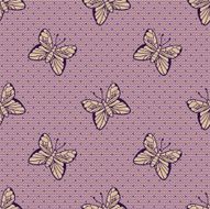 Gentle dotted lace with butterflies N2