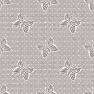Gentle dotted lace with butterflies N3