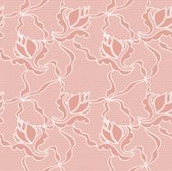 Lace seamless pattern with flowers N48
