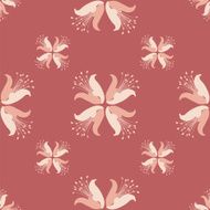 Seamless geometric floral pattern N14
