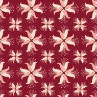 Seamless geometric floral pattern N16