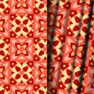 Seamless geometric floral pattern N18