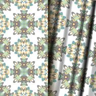 Seamless geometric floral pattern N19